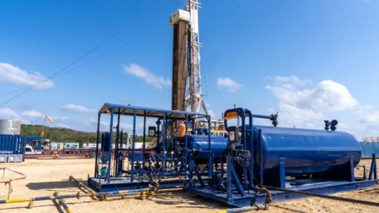Instalaciones petroleras en Cuba.