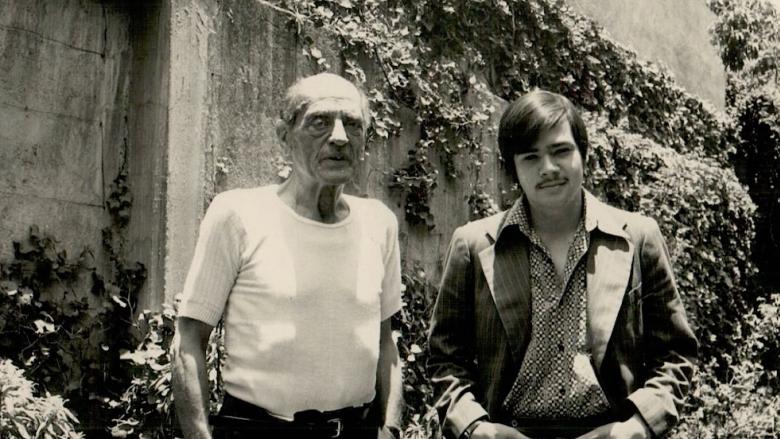 Luis Buñuel y Alejandro Anreus, mayo de 1979.