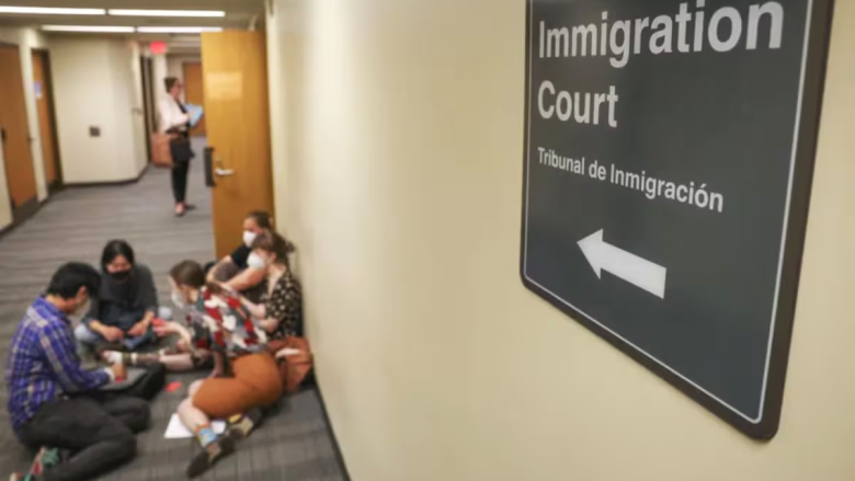 Corte de inmigración en EEUU.