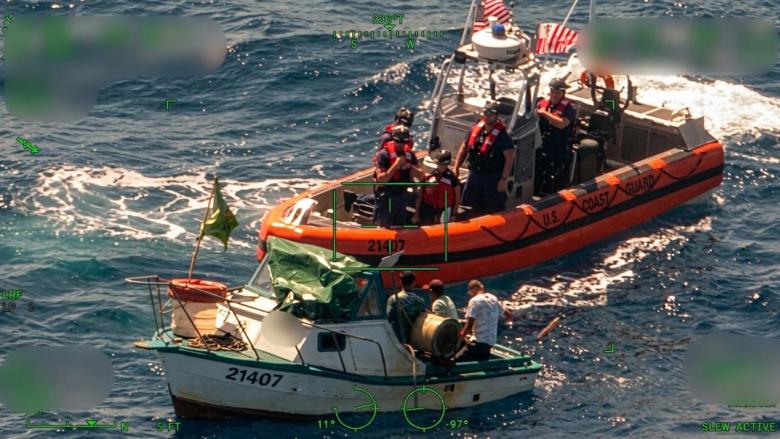 Operación de rescate de los balseros cubanos.