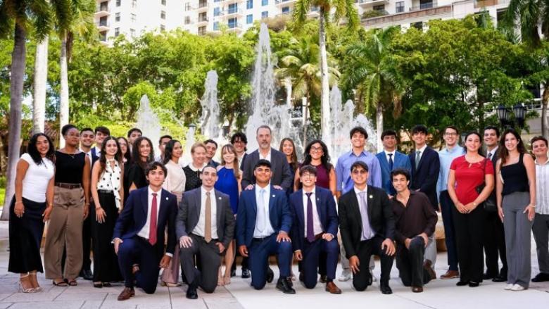 Beneficiados con las becas de la familia Mas en EEUU.
