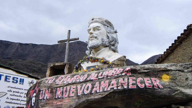 Monumento al Che Guevara en La Higuera, Bolivia.