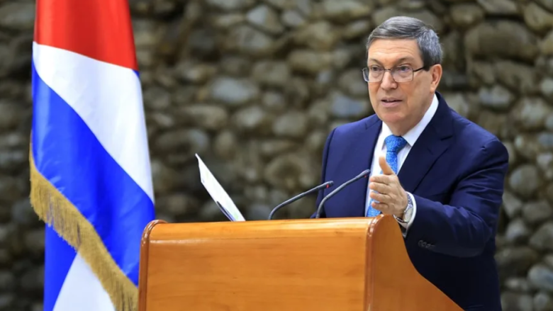 El ministro Bruno Rodríguez Parrilla.