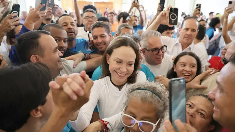 María Corina Machado en Venezuela el domingo 25 de octubre.