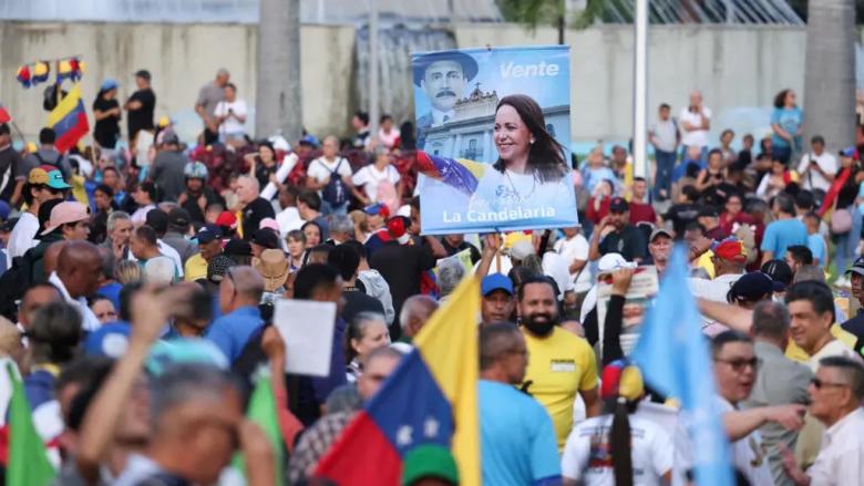 Venezolanos se manifiestan para exigir elecciones libres
